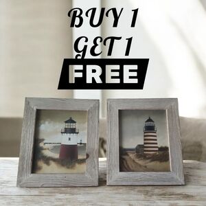 Elegant Wooden Picture Frame Set - Cream